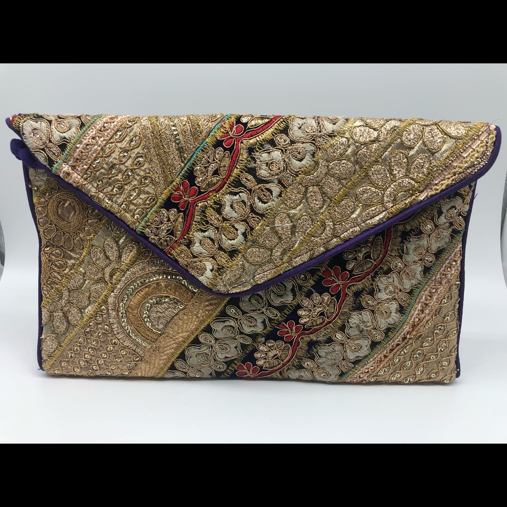 New Indian Patchwork Clutch Bag - image 2